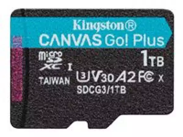 KINGSTON 1TB microSDXC Canvas Go Plus 170R A2 U3 V30 Single Pack w/o ADP