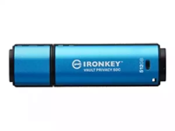 KINGSTON 512GB USB-C IronKey Vault Privacy 50C AES-256 Encrypted FIPS 197