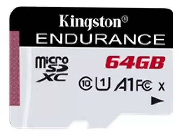 Kingston 64GB microSDXC Endurance 95R/30W C10 A1 UHS-I Card Only