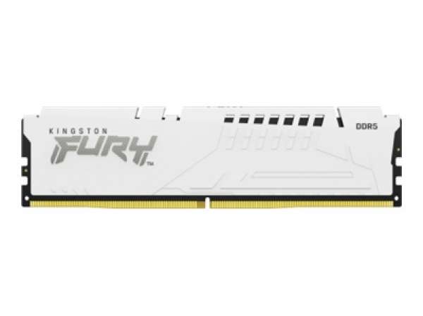 KINGSTON FURY Beast 32GB DIMM DDR5 5200MT/s DDR5 CL40 Kit of 2 White XMP KINGSTON FURY Beast 32GB DIMM DDR5 5200MT/s DDR5 CL40 Kit of 2 White XMP