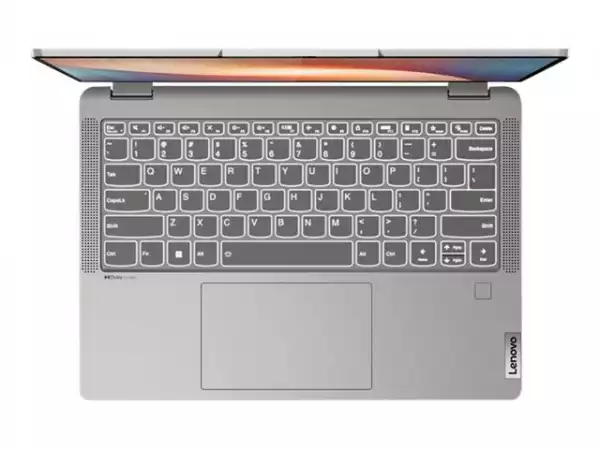 Лаптоп LENOVO Flex 5 AMD Ryzen 7 5700U 14inch WUXGA 300N Touch 16GB DDR4 512GB PCIe W11H 2Y Cloud Grey