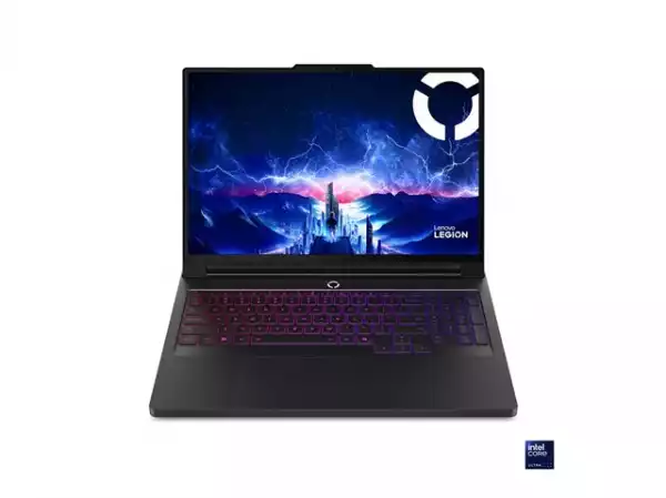 Лаптоп LENOVO Legion Pro 7 Intel Core Ultra 9 275HX 16inch WQXGA OLED 500N 240Hz HDR 64GB DDR5 1TB RTX5090 24GB NoOS Eclipse Black 3y
