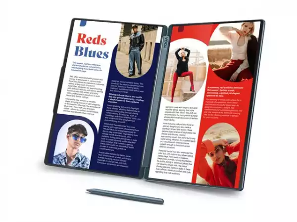 Лаптоп LENOVO Yoga Book 9 Intel Core Ultra 7 255H 14inch 2.8K OLED 500N 120Hz 32GB DDR5x 1TB PCIe W11H Tidal Teal