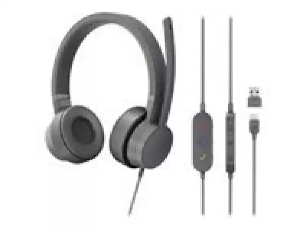 LENOVO Go Wired ANC Headset USB-C Storm Grey