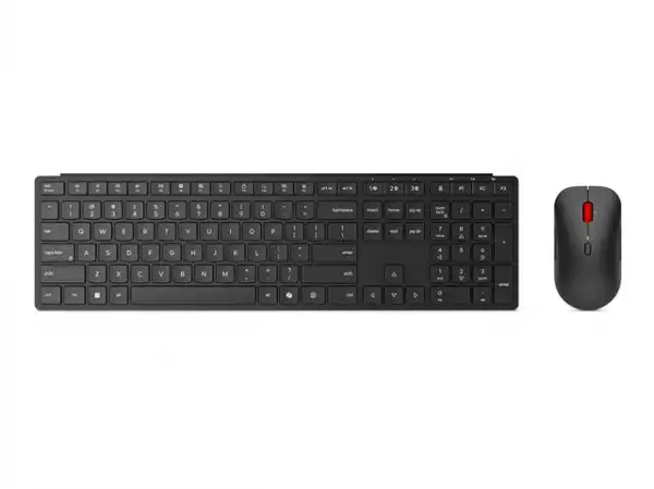 LENOVO Pro Combo 6000 Keyboard and mouse set wireless 2.4 GHz Bluetooth 5.3 US with Euro symbol eclipse black brown box (EU)