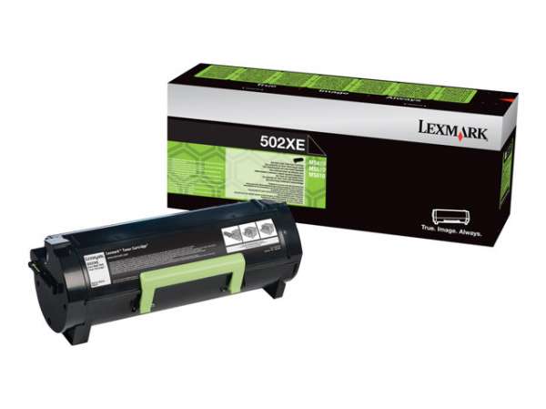 LEXMARK 502XE toner cartridge black extra high capacity 10.000 pages 1-pack corporate LEXMARK 502XE toner cartridge black extra high capacity 10.000 pages 1-pack corporate