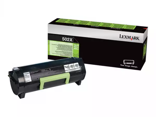 LEXMARK 502X toner cartridge black extra high capacity 10.000 pages 1-pack return program