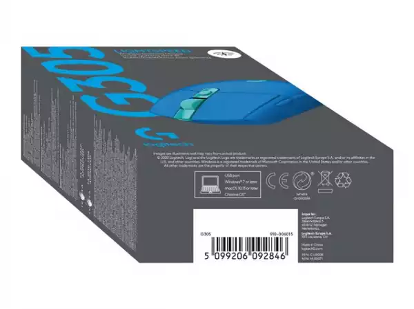 LOGITECH G305 LIGHTSPEED Wireless Gaming Mouse - BLUE - EER2