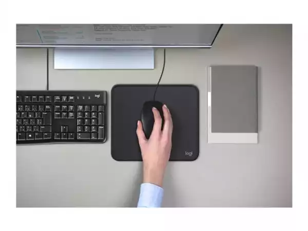 LOGITECH M100 Corded Mouse - BLACK - USB