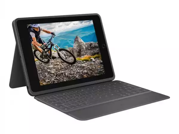 LOGITECH Rugged Folio for iPad 10th gen - OXFORD GREY - (DE) - WESTMID-511 LOGITECH Rugged Folio for iPad 10th gen - OXFORD GREY - (DE) - WESTMID-511