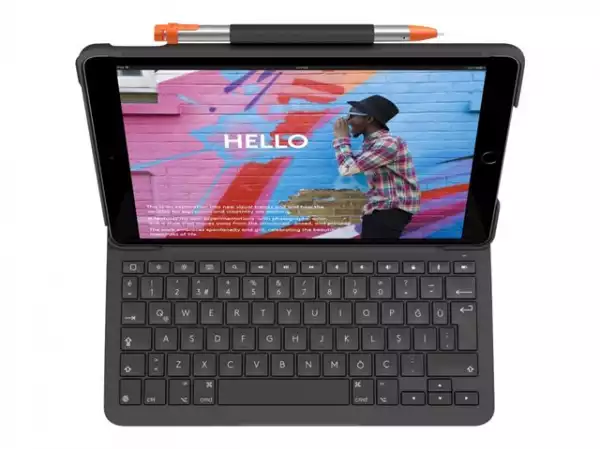 LOGITECH Slim Folio for iPad 10th gen - GREY - (UK) - INTNL-973