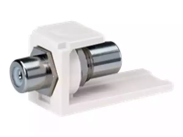 MINI-COM RCA Pass-through Module with white insert