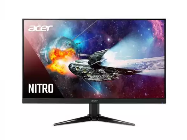 Монитор Acer Nitro QG241YEbii, 23.8" IPS, Anti-Glare, LED, ZeroFrame, FreeSync, 100Hz,1ms(VRB), 100M:1, 250nits, FHD (1920x1080), sRGB99%, VGA, 2xHDMI, Tilt, Black