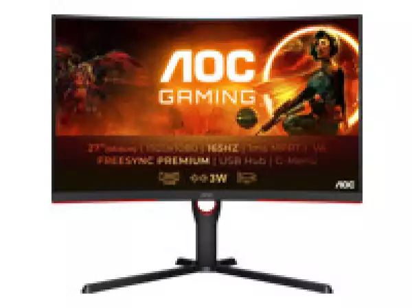 Монитор AOC C27G3U/BK 27inch FHD VA 165Hz 4ms 250cd/m2 HDMIx2 DP USB 3.2x4