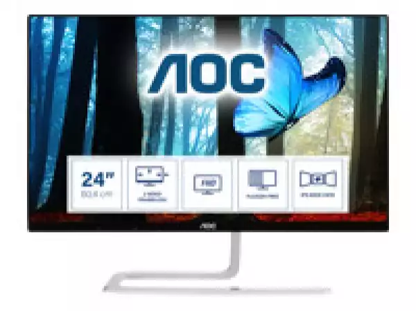 Монитор AOC LED I2481FXH (23.8“, 16:9, 1920x1080, 50M:1, 1000:1, 250 cd/m2, 4 ms GTG, 178/178°, VGA, 2xHDMI, Tilt, Vesa) Black, 3y Монитор AOC LED I2481FXH (23.8“, 16:9, 1920x1080, 50M:1, 1000:1, 250 cd/m2, 4 ms GTG, 178/178°, VGA, 2xHDMI, Tilt, Vesa) Black, 3y