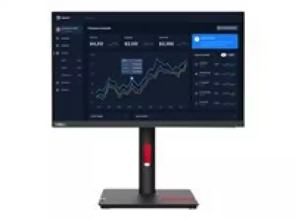 Монитор LENOVO ThinkVision T22i-30 21.5inch IPS нарушена опаковка FHD WLED 250cd/m2 4ms HDMI DP VGA 4xUSB 3.2 USB-B 3.2Raven Black