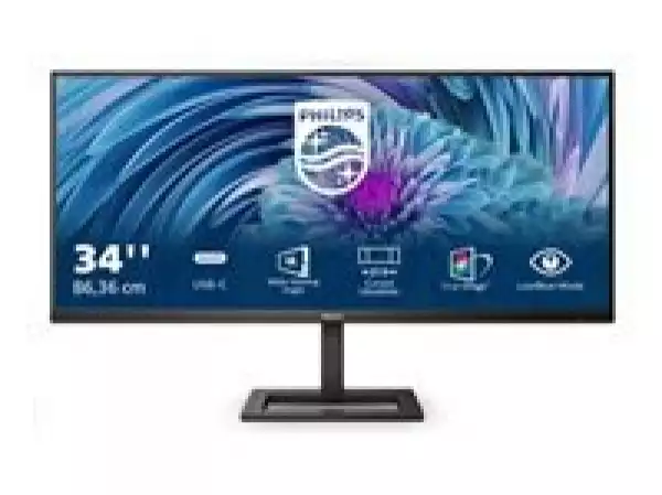 Монитор PHILIPS 346E2LAE/00 34inch E-Line UltraWide-LCD TFT HDMI DP USB-C DOCK 65w