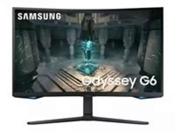 Монитор  LED Samsung LS32BG650EUXEN Odyssey G65B, 32'' WQHD Curved 1000R 16:9 (2560x1440) VA 240Hz, 350 cd/2, 2500:1, HDR600, 1ms (GTG), 178/178, FS Premium Pro, G-Sync Compatible, 2xHDMI 2.1, 1xDP 1.4, 1xUSB 3.0, 1xUSB 2.0, RJ-45, WiFi, BT, Speakers 2x5W, Tilt/Swivel/Pivot/HeightAdj (120mm), VESA 100x100, 2Y