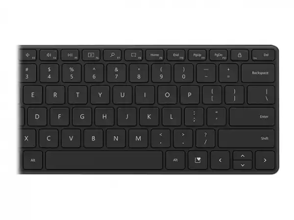 MS Bluetooth Compact Keyboard Eng Intl Euro Hdwr Black QWERTY