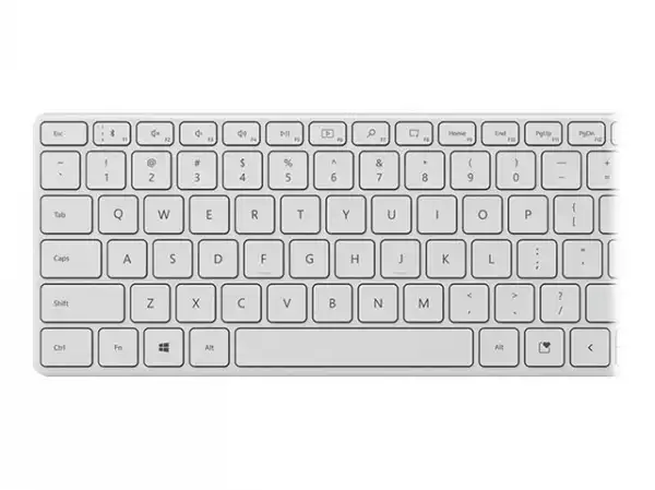 MS Bluetooth Compact Keyboard Eng Intl Euro Hdwr Glacier QWERTY MS Bluetooth Compact Keyboard Eng Intl Euro Hdwr Glacier QWERTY
