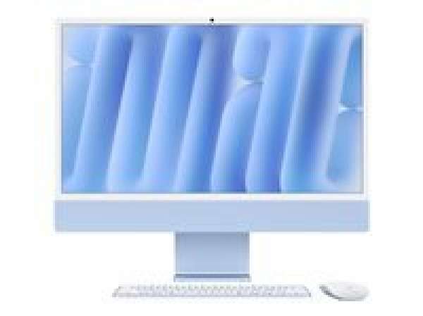 Настолен Компютър APPLE 24inch iMac with Retina 4.5K display: M4 chip with 10-core CPU and 10-core GPU 16GB 256GB SSD Blue