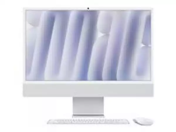 Настолен Компютър APPLE 24inch iMac with Retina 4.5K display: M4 chip with 10-core CPU and 10-core GPU 24GB 512GB SSD Silver