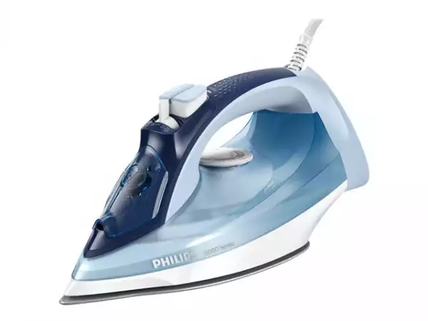 PHILIPS Steam iron Series 5000 45g/min 180g steam boost SteamGlide Plus 2400 W black/purple