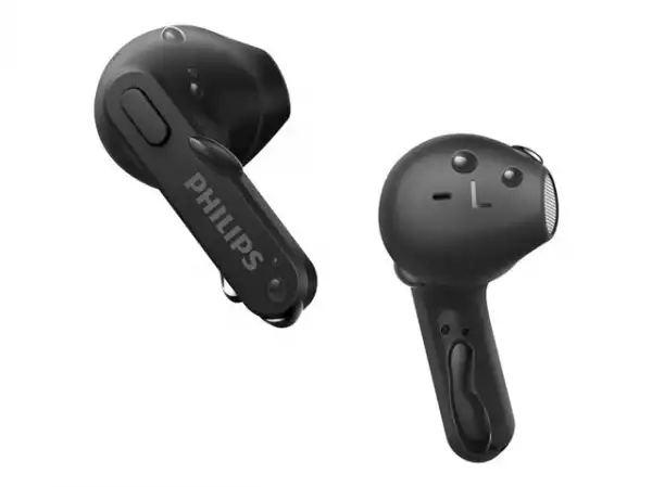 PHILIPS True Wireless Earbuds IPX4 Make calls using a single earbud Up to 18 hours play time black PHILIPS True Wireless Earbuds IPX4 Make calls using a single earbud Up to 18 hours play time black