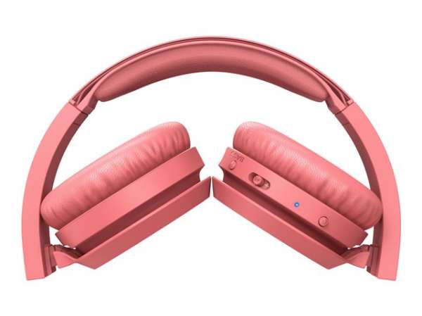 PHILIPS Wireless On Ear Headphone with mic 32mm drivers/closed-back red