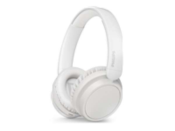 PHILIPS Wireless On Ear Headphone with mic 40mm drivers/closed-back white
