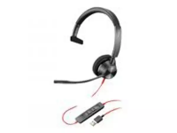 POLY Blackwire 3310 BW3310-M MICROSOFT TEAMS CERTIFIED USB-A MONO USB HEADSET
