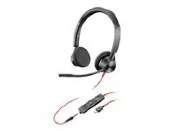 POLY Blackwire 3325 BW3325-M MICROSOFT TEAMS CERTIFIED USB-C STEREO USB & 3.5MM HEADSET