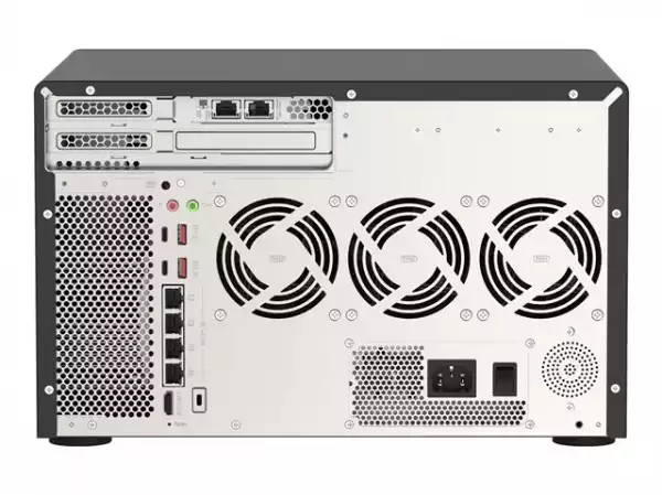 QNAP 12-Bay TurboNAS 8x3.5inch HDD + 42.5inch SSD SATA 6G Intel Xeon W-1250 6 cores 12 threads 3.3GHz 16GB DDR4 ECC RAM