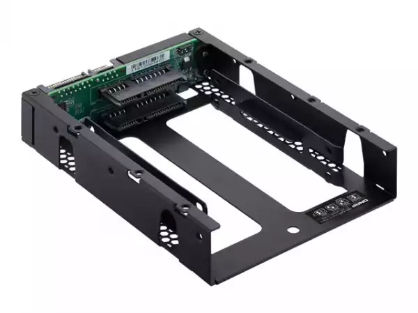 QNAP 3.5inch SATA to dual 2.5inch SATA drive adapter up to 9.5mm 2.5inch drive height support HW RAID 0/1 JBOD Individual disk modes