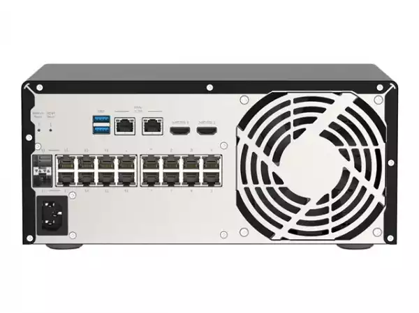 QNAP QGD-3014-16PT J4125 4x 3.5inch HDD 2xM.2 SATA SSD 2xUSB3.0 14x 1GbE RJ45 PoE ports 2x 1GbE SFP/RJ45 combo PoE