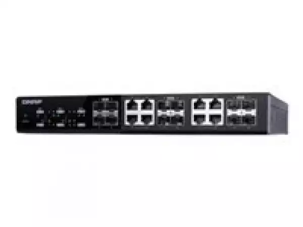 QNAP QSW-M1208-8C Managed Switch 12 port of 10GbE port speed 4 port SFP+ 8 port SFP+/ NBASE-T