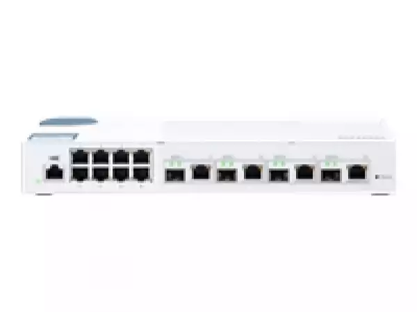 QNAP QSW-M408-4C 8 port 1Gbps 4 port 10G SFP+/ NBASE-T Combo Web Managed Switch
