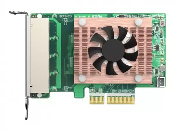 QNAP Quad port 2.5GbE 4-speed Network card for PC/Server or NAS with a PCIe slot