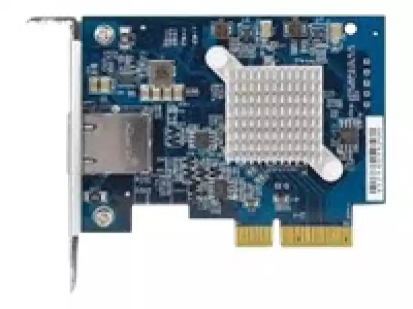 QNAP QXG-10G1T Single-port 10Gbase-T 10GbE network expansion card PCIe Gen3 x4 Low-profile bracket pre-loaded Low-profile flat
