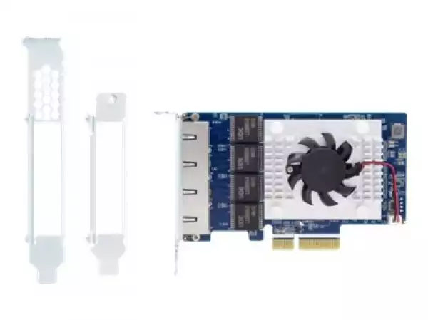 QNAP QXG-5G4T-111C Quad-Port 5GbE Multi-Gig expansion card Aquantia AQC111C Gen3 x 4 Low Profile