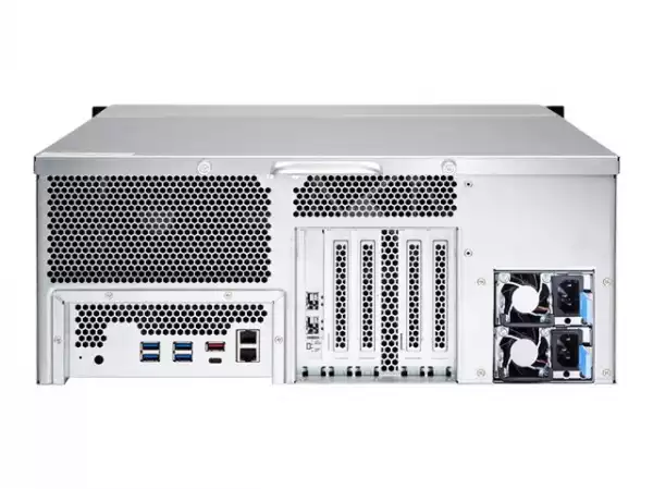 QNAP TS-h2477XU-RP-3700X-32G 24-bay QuTS hero NAS AMD Ryzen 7 3700X 8c 3.6GHz 32GB RAM 2xGbE 2x10GbE USB QNAP TS-h2477XU-RP-3700X-32G 24-bay QuTS hero NAS AMD Ryzen 7 3700X 8c 3.6GHz 32GB RAM 2xGbE 2x10GbE USB