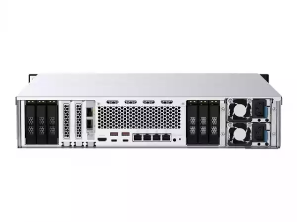QNAP TS-h3088XU-RP-W1250-32G 30-bay rackmount NAS Intel Xeon W-1250 6core 3.3GHz 32GB UDIMM DDR4 ECC 4 slots max. 128GB 2x25GbE