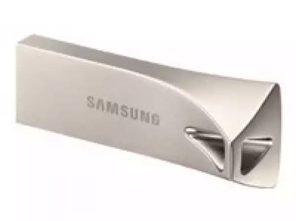 SAMSUNG BAR Plus USB Type-A 128GB 400 MB/s read 110 MB/s write resistant USB 3.1 Champagne Silver with key ring