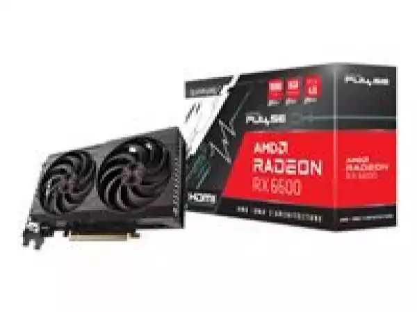 SAPPHIRE PULSE AMD RADEON RX 6600 GAMING 8GB GDDR6, 2491MHz / 14Gbps, 3x DP, 1x HDMI, 2 fans, 2 slots, 140W