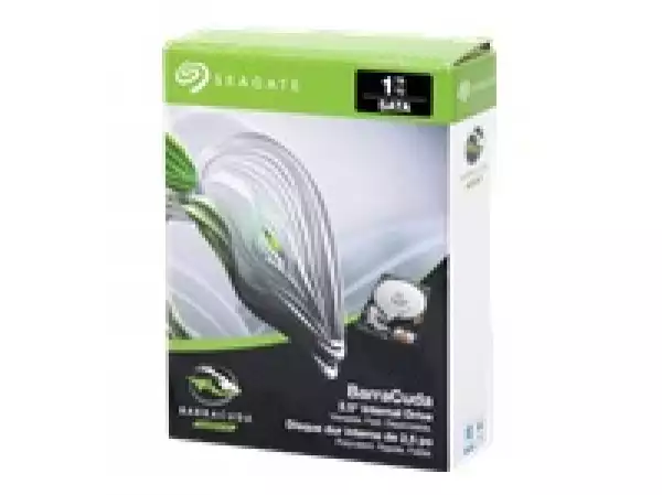 SEAGATE Barracuda 1TB HDD SATA 6Gb/s 5400rpm 2.5inch 7mm height 128MB cache BLK Retail SinglePack