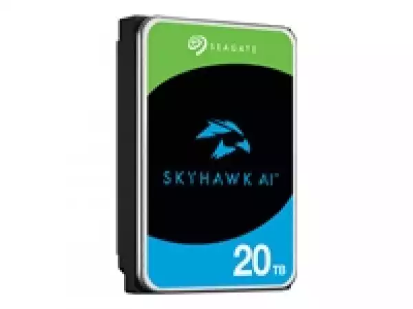 SEAGATE Surveillance Video Optimized AI Skyhawk 20TB HDD SATA 6Gb/s 512MB cache 3.5inch CMR Helium