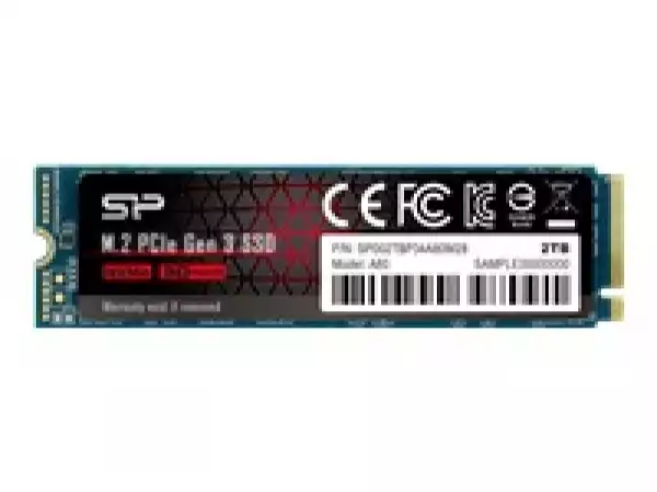 Silicon Power Ace - A80 2TB SSD PCIe Gen 3x4 PCIe Gen3 x 4 & NVMe 1.3, SLC cache + DRAM cache - Max 3400/3000 MB/s