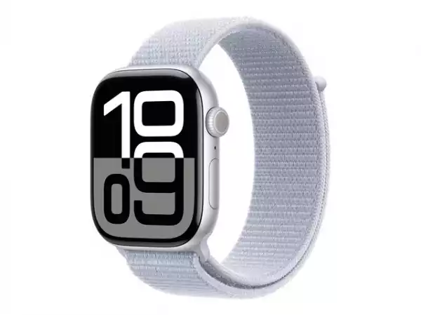 Смартчасовник APPLE Watch S10 GPS 46mm Silver Alu Case with Blue Cloud Sport Loop