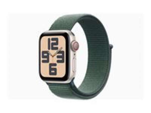 Смартчасовник APPLE Watch SE2 v3 Cellular 40mm Starlight Alu Case with Lake Green Sport Loop