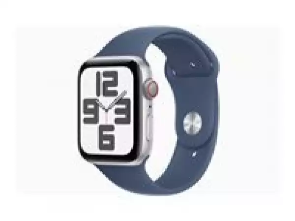 Смартчасовник APPLE Watch SE2 v3 GPS 44mm Silver Alu Case with Denim Sport Band SM